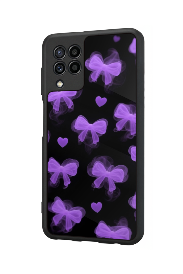 Samsung Galaxy M32 Uyumlu Kurdele Tasarımlı Glossy Premium Kılıf