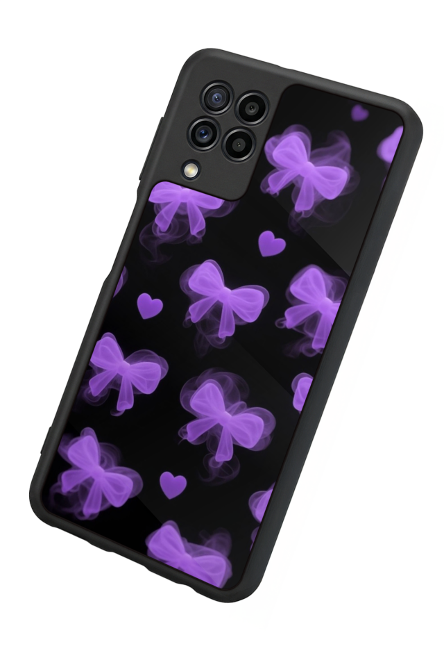 Samsung Galaxy M32 Uyumlu Kurdele Tasarımlı Glossy Premium Kılıf