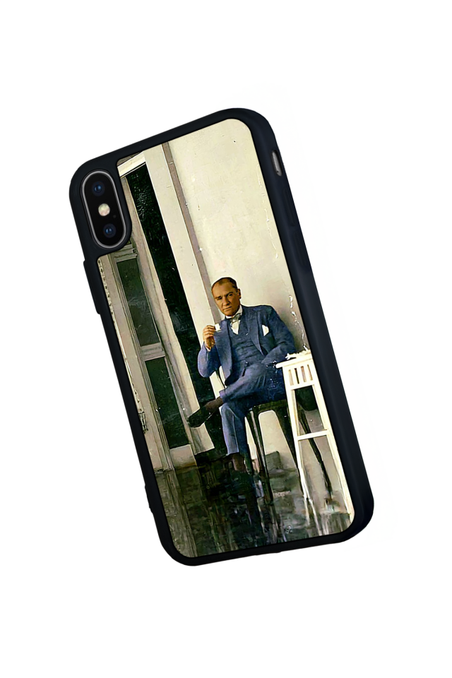 iPhone X/ XS Uyumlu Mustafa Kemal Ataturk Tasarımlı Glossy Premium Kılıf