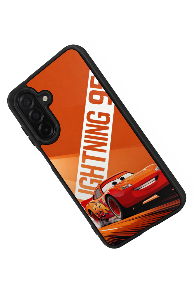 Samsung Galaxy A36 Uyumlu Şimsek McQueen Tasarımlı Glossy Premium Kılıf