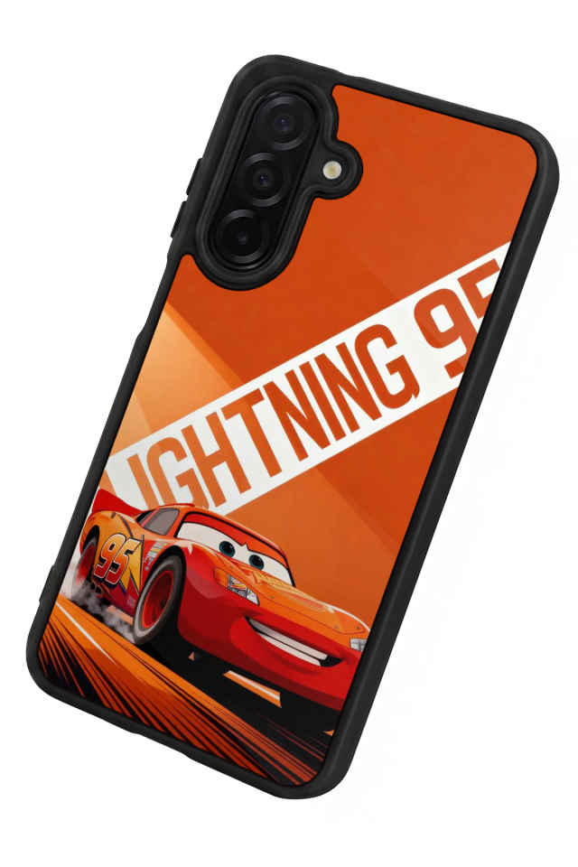 Samsung Galaxy A36 Uyumlu Şimsek McQueen Tasarımlı Glossy Premium Kılıf