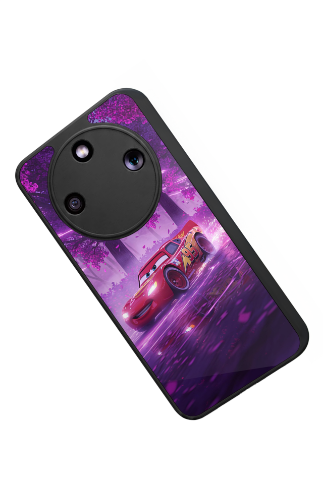 Honor Magic 8 Lite Uyumlu Şimsek McQueen Tasarımlı Glossy Premium Kılıf