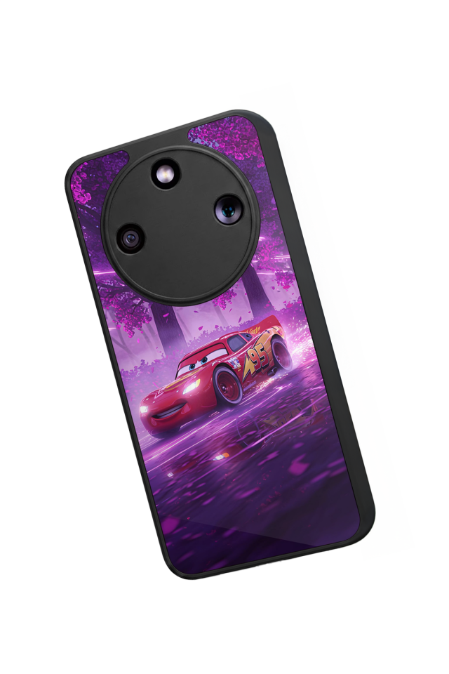 Honor Magic 8 Lite Uyumlu Şimsek McQueen Tasarımlı Glossy Premium Kılıf