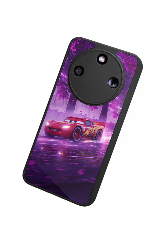 Honor Magic 8 Lite Uyumlu Şimsek McQueen Tasarımlı Glossy Premium Kılıf