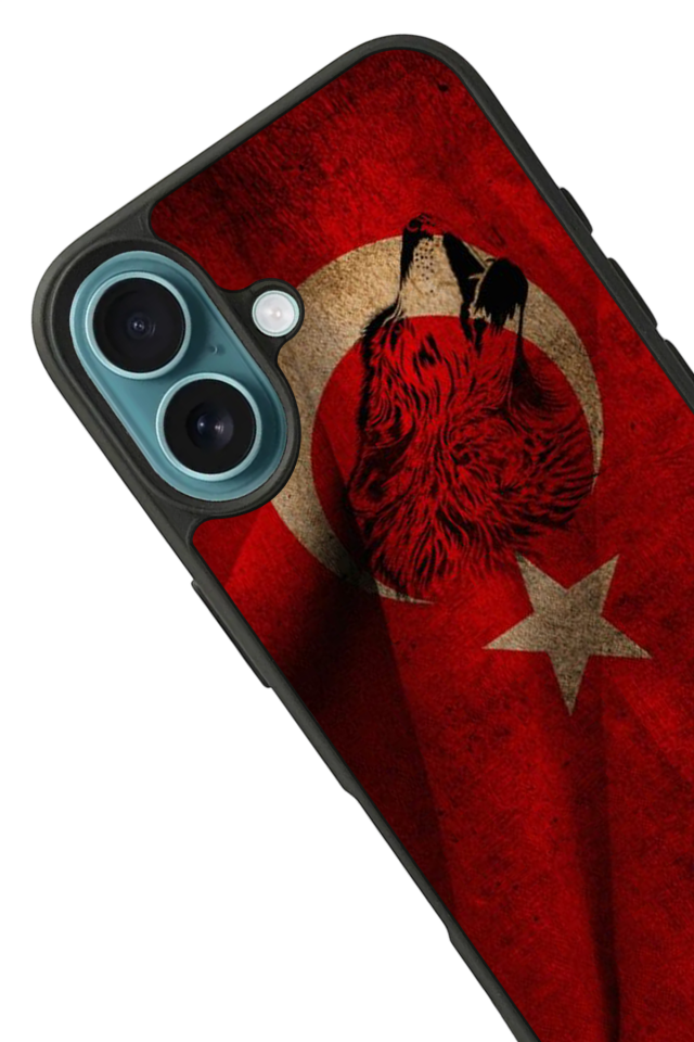 iPhone 16 Plus Uyumlu Türk Bayragi Tasarımlı Glossy Premium Kılıf