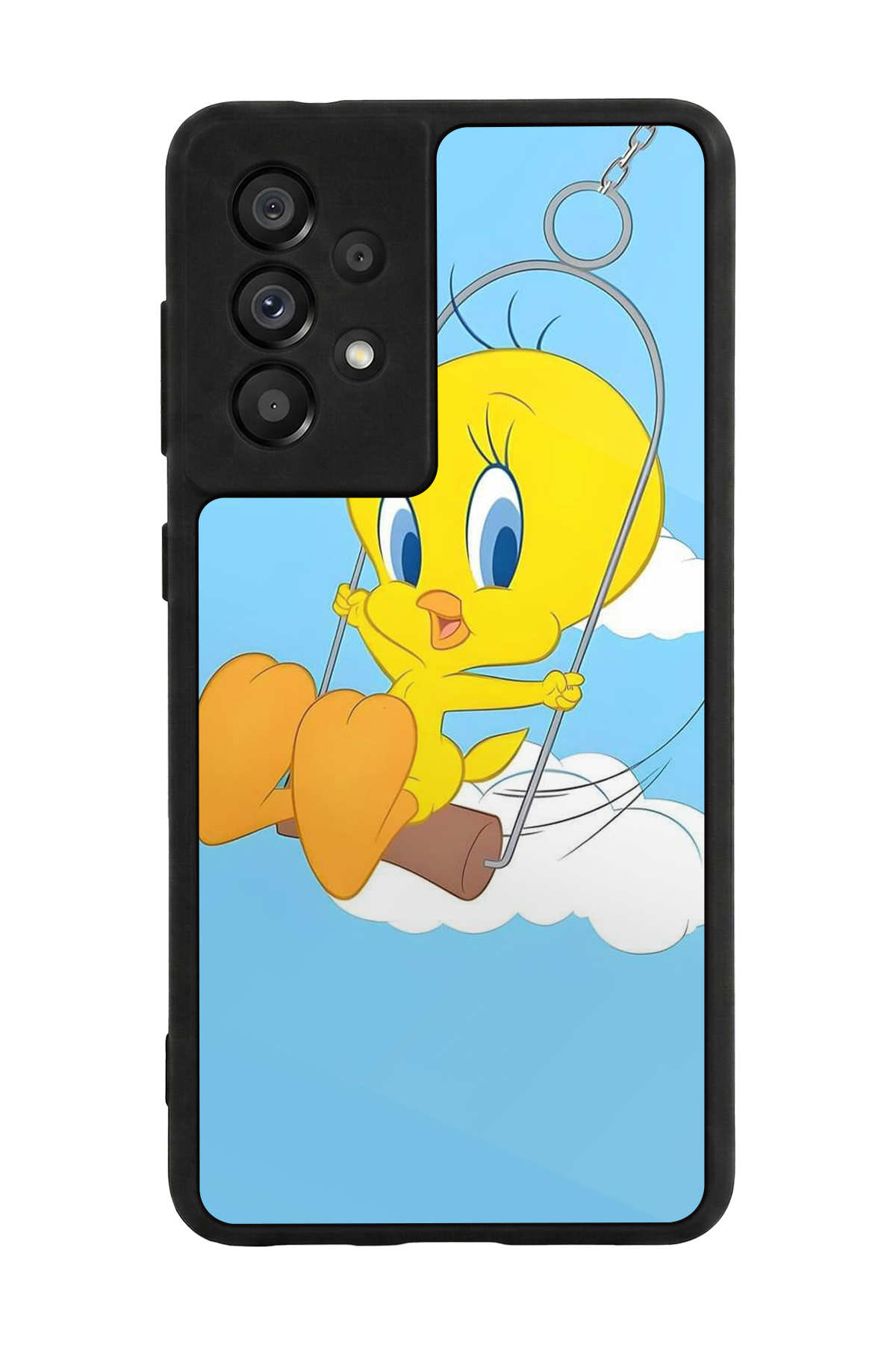 Samsung Galaxy A73 Uyumlu Tweety Tasarımlı Glossy Premium Kılıf