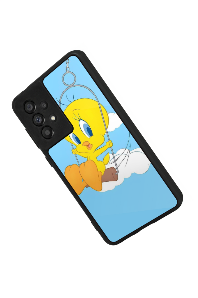 Samsung Galaxy A73 Uyumlu Tweety Tasarımlı Glossy Premium Kılıf