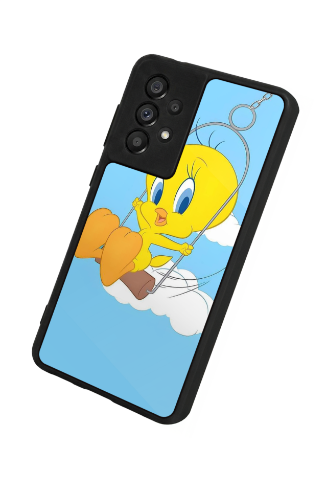 Samsung Galaxy A73 Uyumlu Tweety Tasarımlı Glossy Premium Kılıf