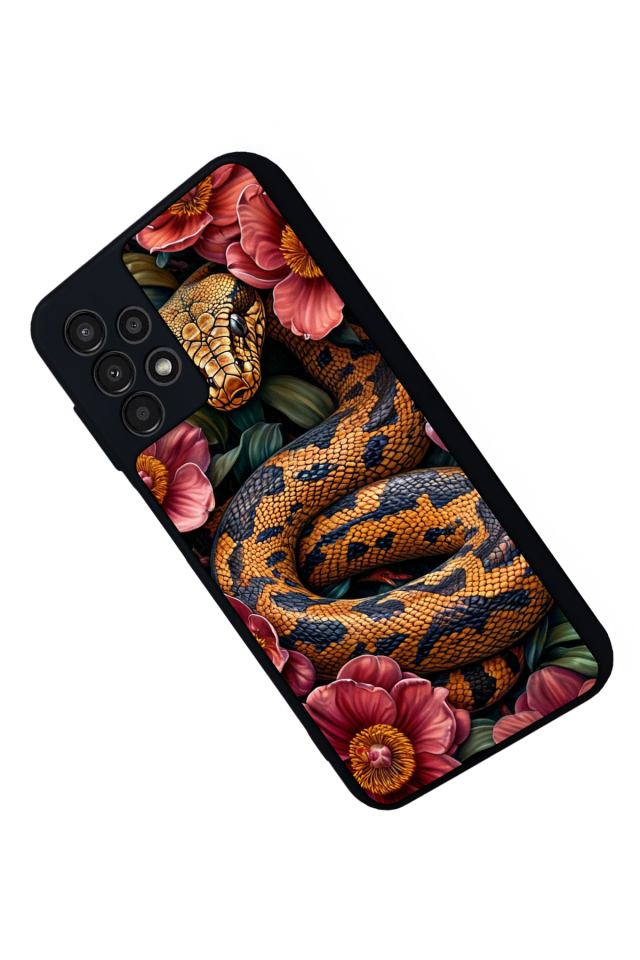 Samsung Galaxy A13 Uyumlu Yılan Tasarımlı Glossy Premium Kılıf
