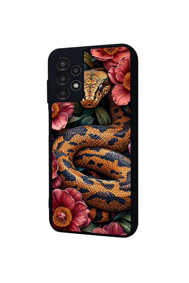 Samsung Galaxy A13 Uyumlu Yılan Tasarımlı Glossy Premium Kılıf