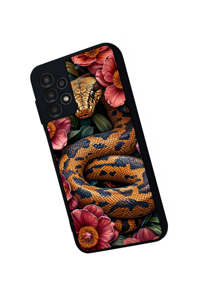 Samsung Galaxy A13 Uyumlu Yılan Tasarımlı Glossy Premium Kılıf