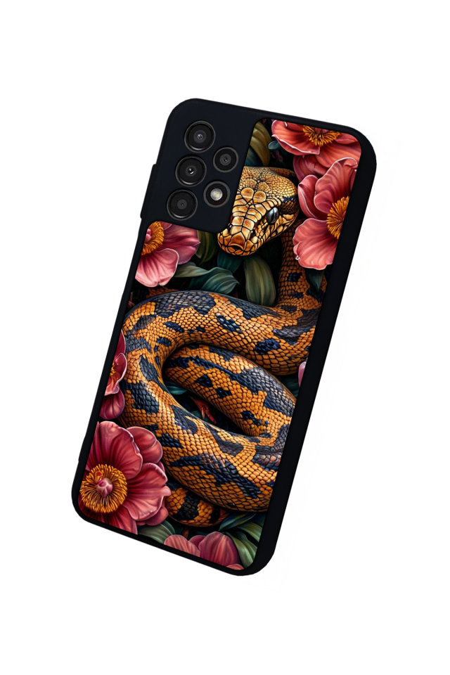 Samsung Galaxy A13 Uyumlu Yılan Tasarımlı Glossy Premium Kılıf