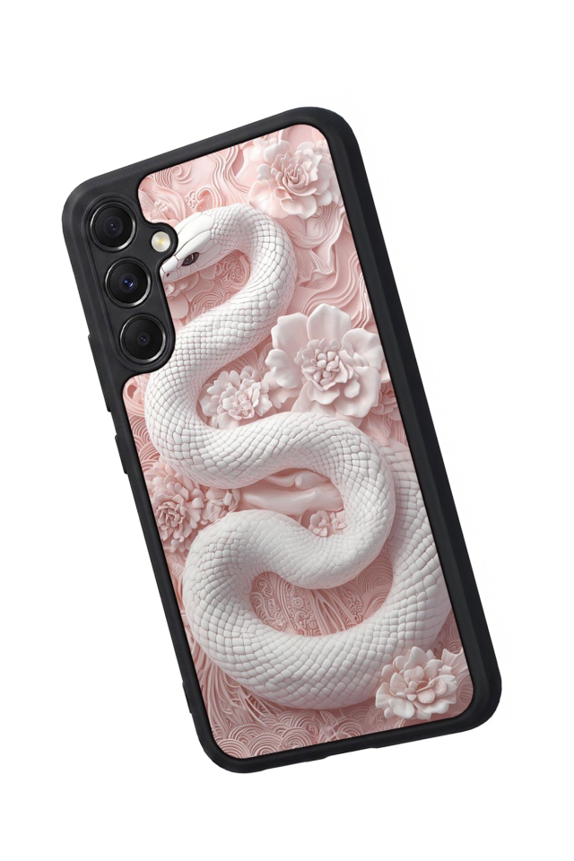 Samsung Galaxy M34 Uyumlu Yılan Tasarımlı Glossy Premium Kılıf