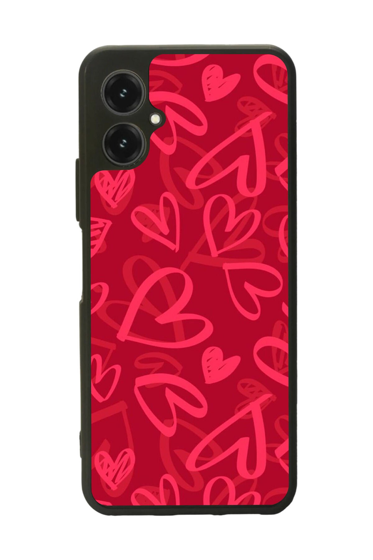 Omix X5 Uyumlu Kalp Love Tasarımlı Glossy Premium Kılıf