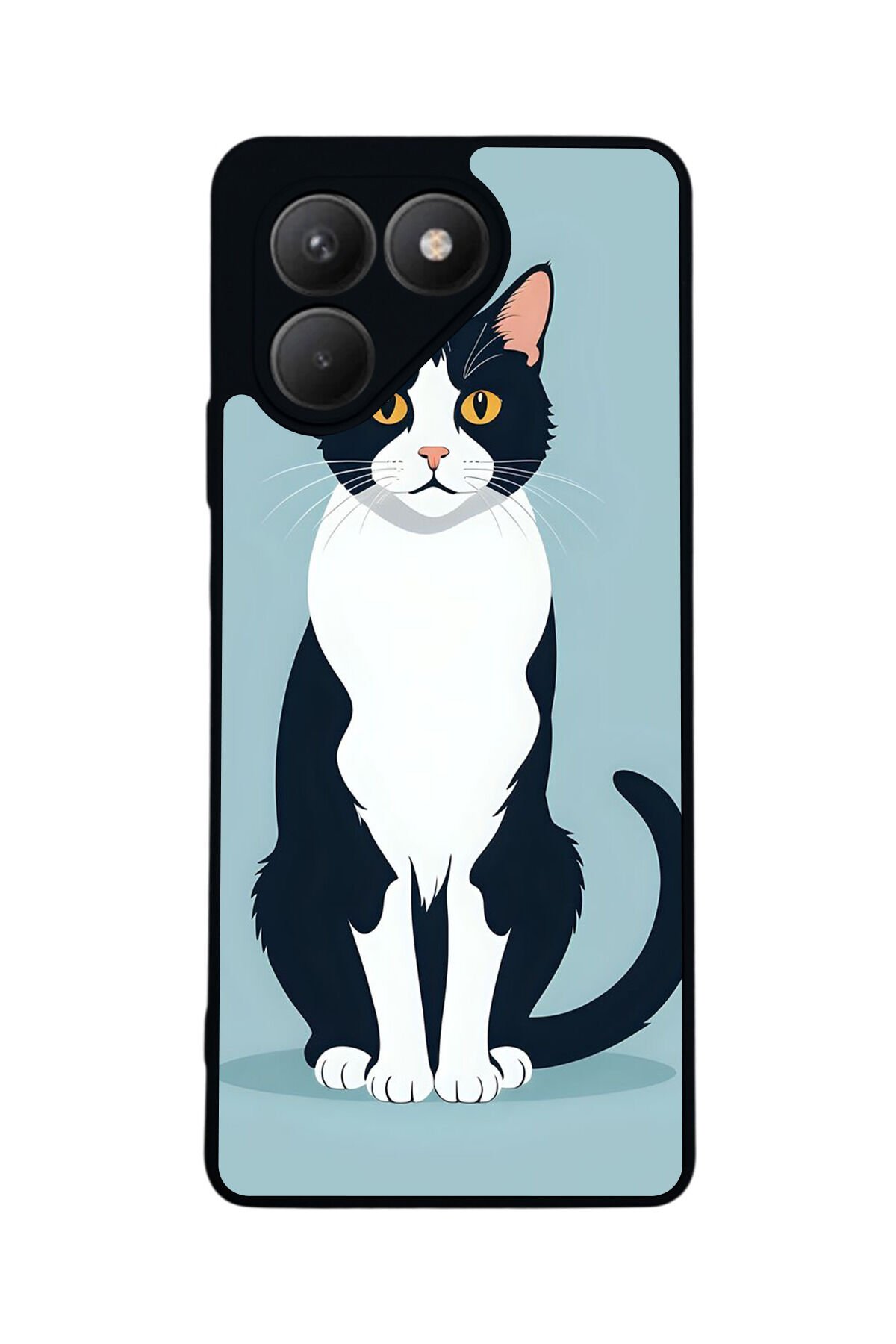 Tecno Pova 7 Mat Uyumlu Siyah Kılıf – Yumuşak Silikon, Koruyucu, Şok Emici Kapak