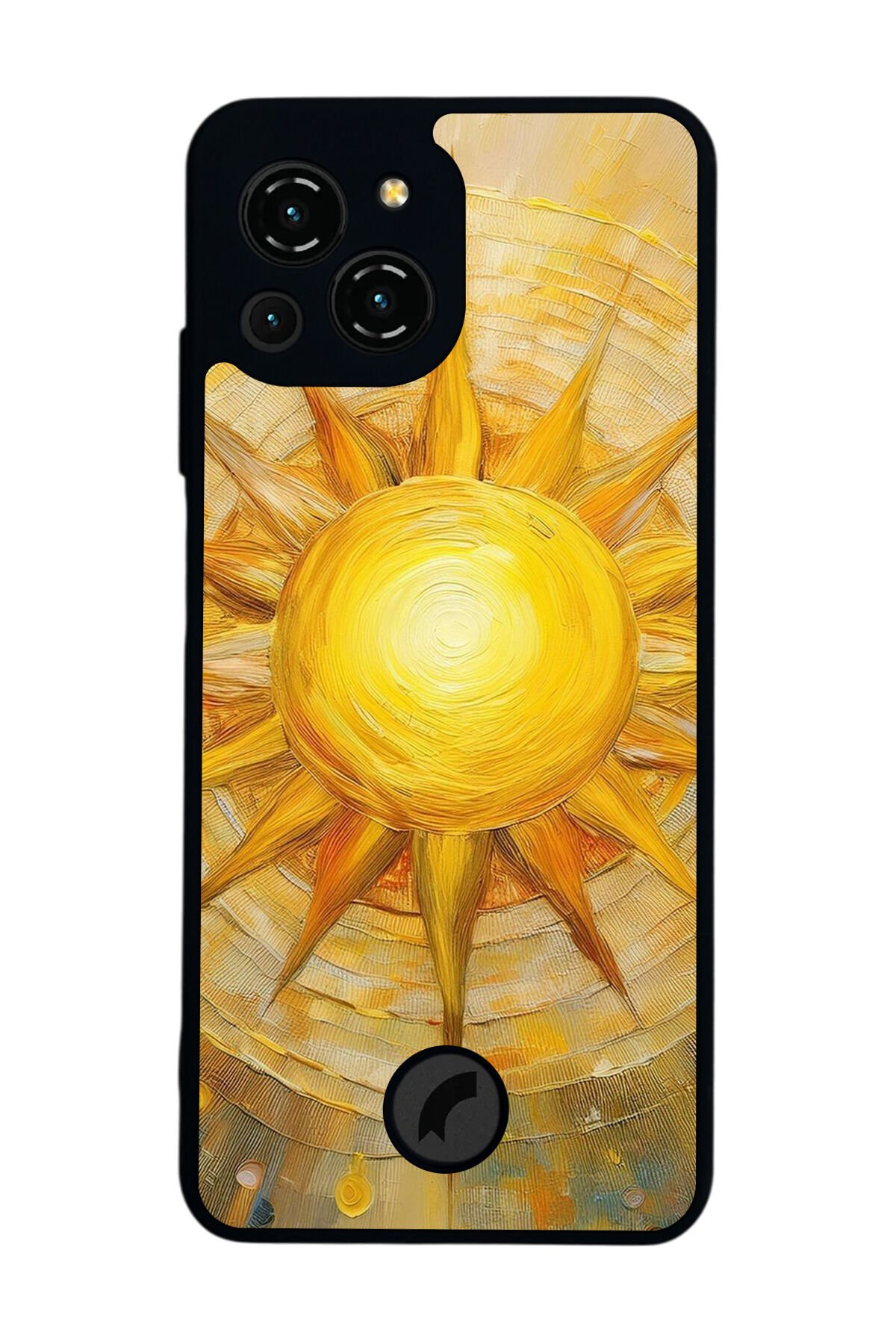 Reeder S23 Pro Max Uyumlu Gunes Tasarımlı Glossy Premium Kılıf