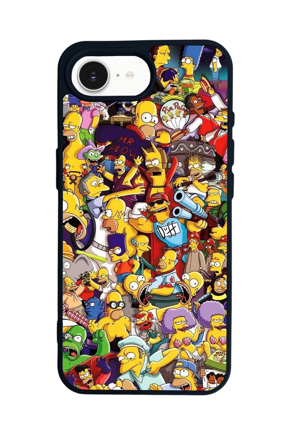 iPhone 16E Uyumlu The Simpsons Tasarımlı Glossy Premium Kılıf