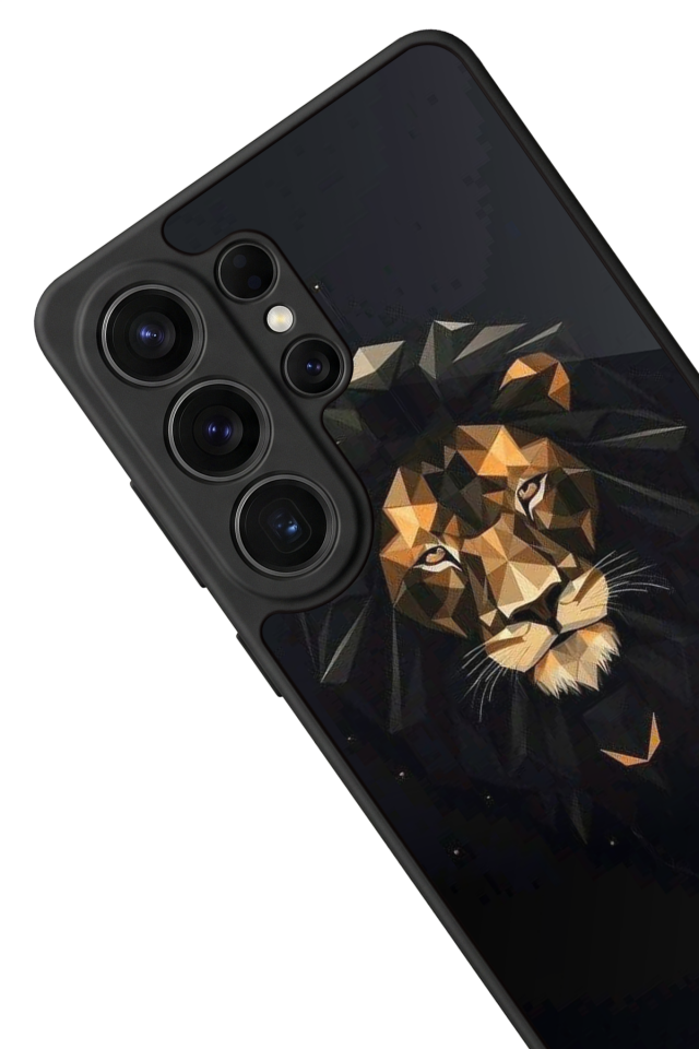 Samsung Galaxy S26 Ultra Uyumlu Aslan Tasarımlı Glossy Premium Kılıf