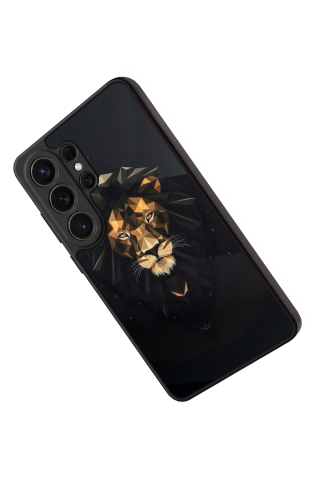 Samsung Galaxy S26 Ultra Uyumlu Aslan Tasarımlı Glossy Premium Kılıf