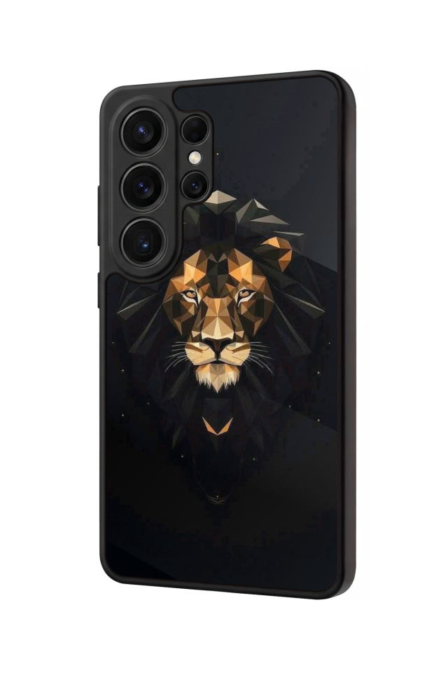 Samsung Galaxy S26 Ultra Uyumlu Aslan Tasarımlı Glossy Premium Kılıf