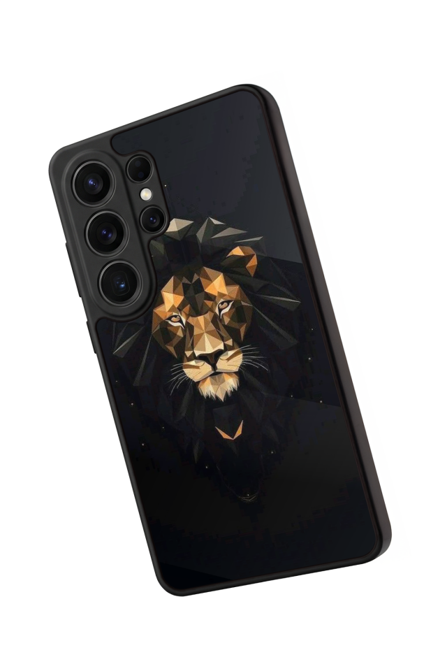 Samsung Galaxy S26 Ultra Uyumlu Aslan Tasarımlı Glossy Premium Kılıf
