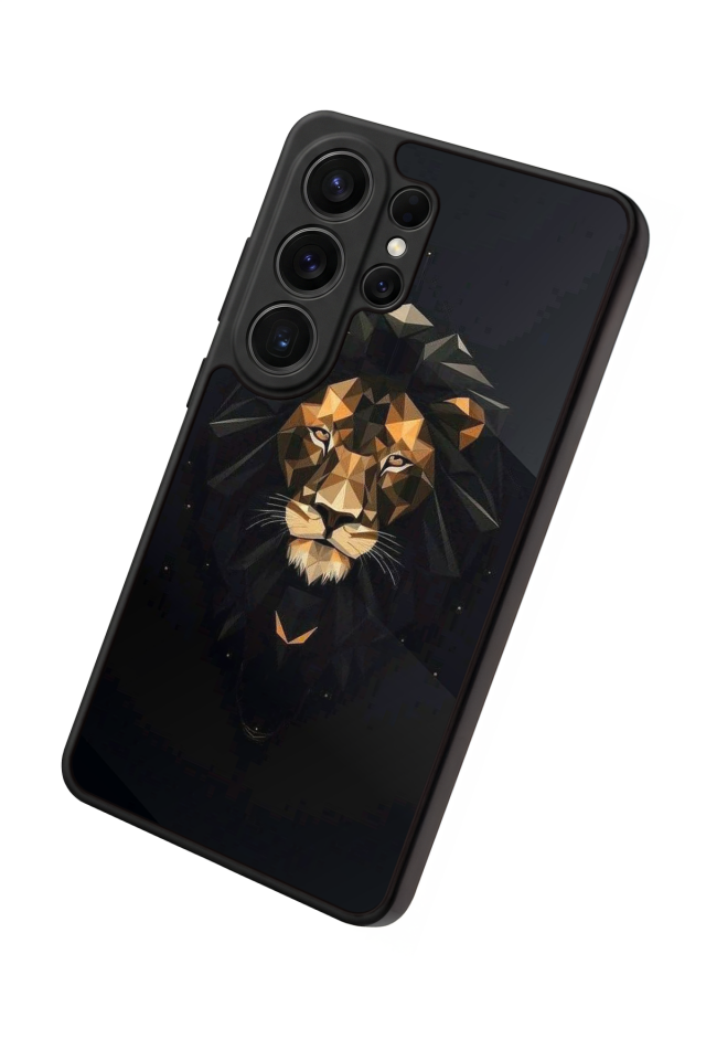 Samsung Galaxy S26 Ultra Uyumlu Aslan Tasarımlı Glossy Premium Kılıf
