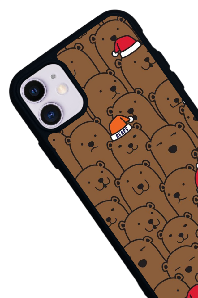 iPhone 11 Uyumlu Ayı Tasarımlı Glossy Premium Kılıf