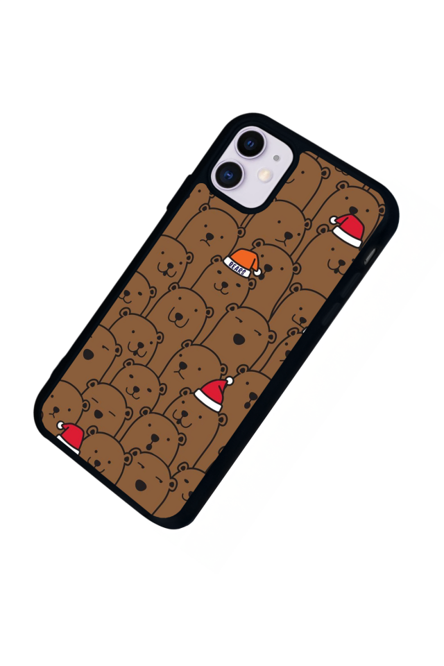 iPhone 11 Uyumlu Ayı Tasarımlı Glossy Premium Kılıf