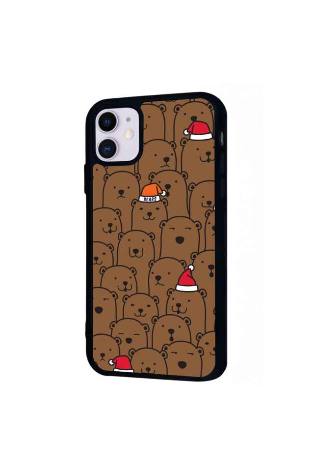 iPhone 11 Uyumlu Ayı Tasarımlı Glossy Premium Kılıf