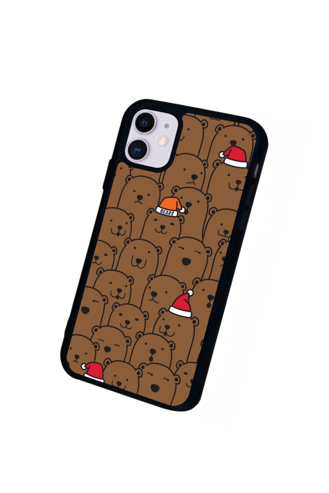 iPhone 11 Uyumlu Ayı Tasarımlı Glossy Premium Kılıf