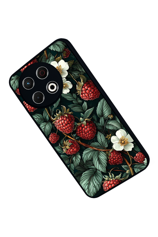 Tecno Spark 30 Pro Uyumlu Botanik Tasarımlı Glossy Premium Kılıf