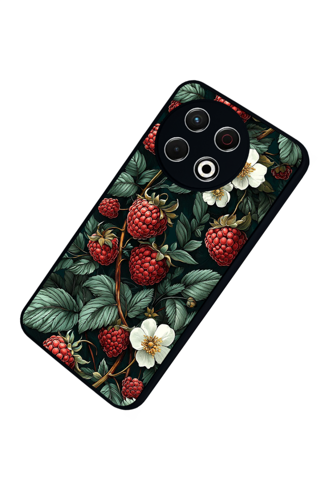 Tecno Spark 30 Pro Uyumlu Botanik Tasarımlı Glossy Premium Kılıf