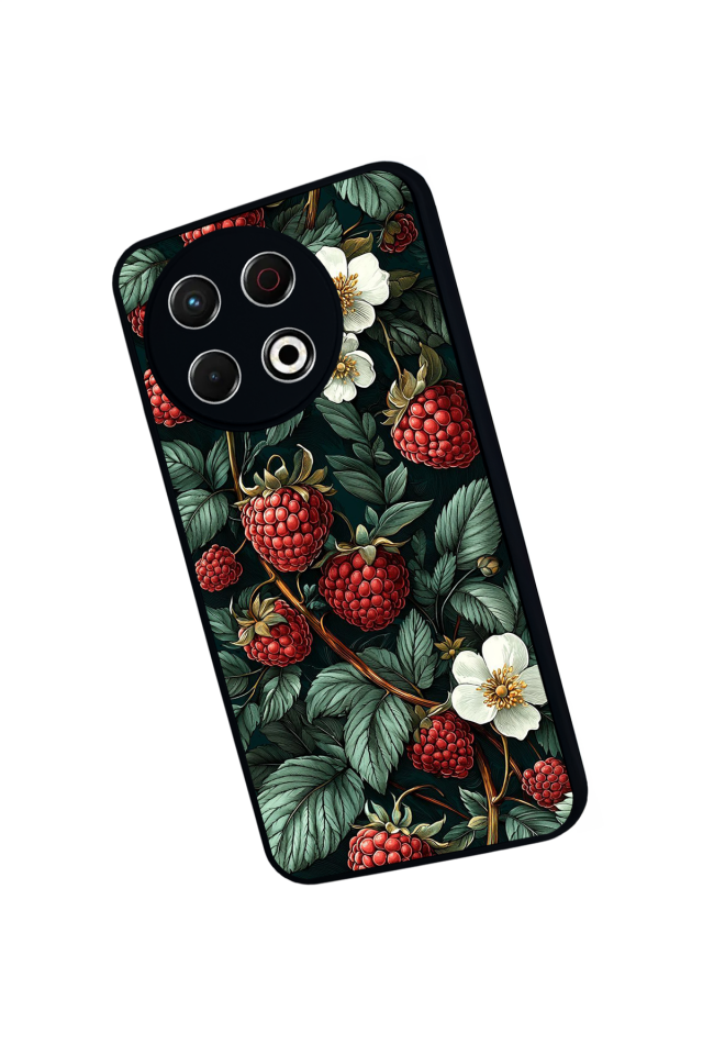 Tecno Spark 30 Pro Uyumlu Botanik Tasarımlı Glossy Premium Kılıf