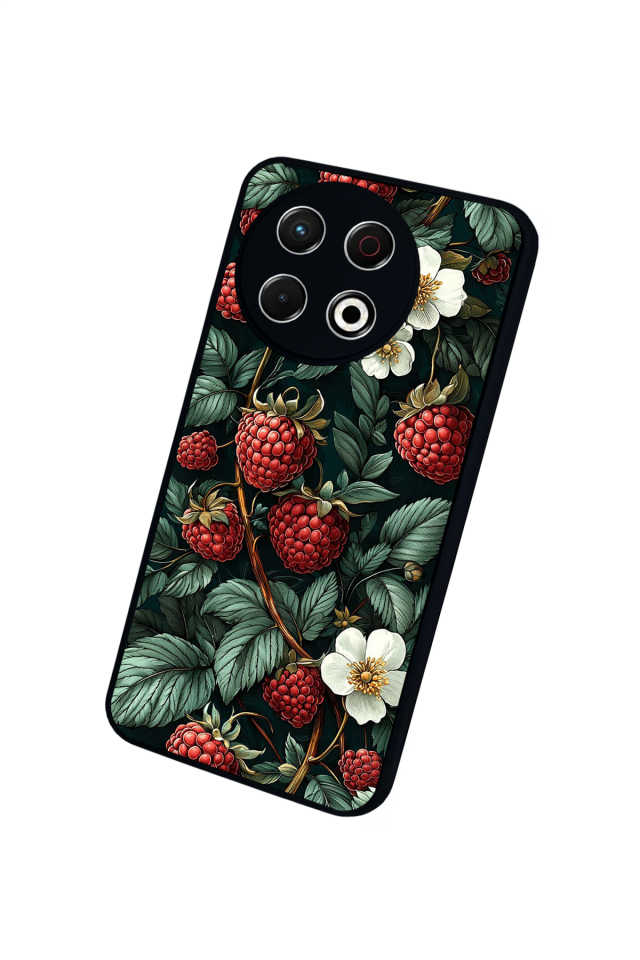 Tecno Spark 30 Pro Uyumlu Botanik Tasarımlı Glossy Premium Kılıf