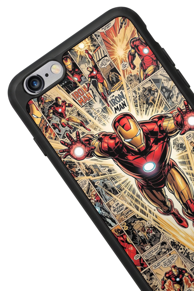 iPhone 6s Plus Uyumlu Iron Man ( Demir Adam ) Tasarımlı Glossy Premium Kılıf
