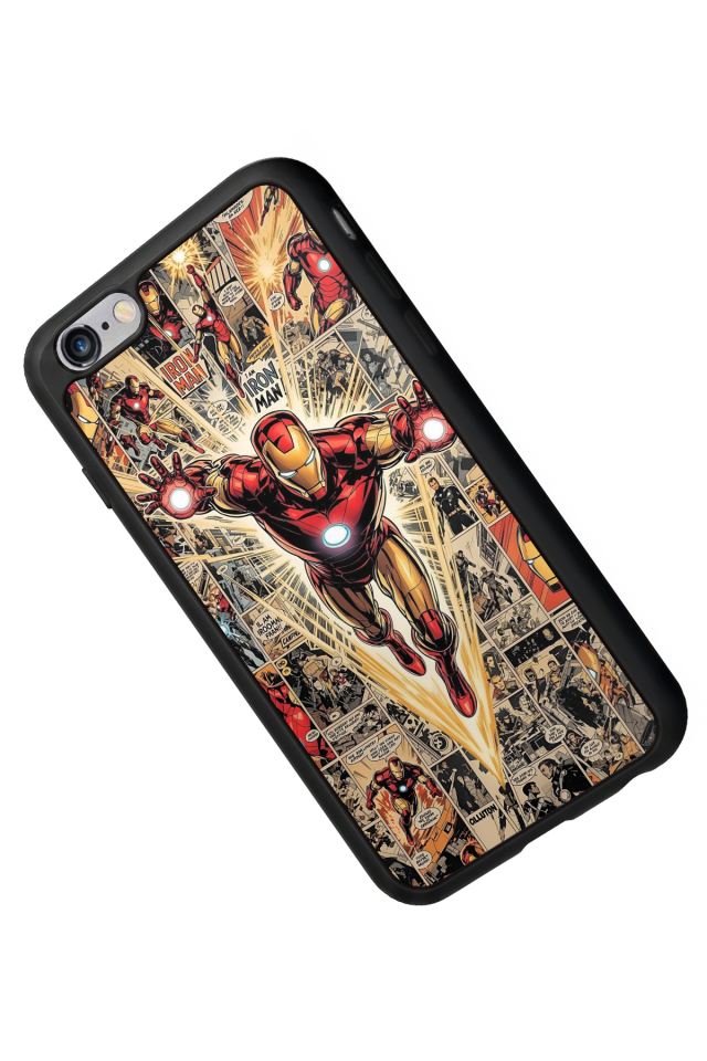 iPhone 6s Plus Uyumlu Iron Man ( Demir Adam ) Tasarımlı Glossy Premium Kılıf