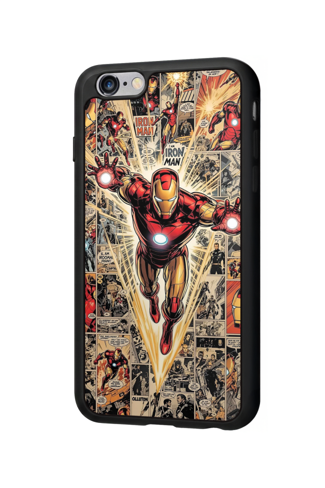 iPhone 6s Plus Uyumlu Iron Man ( Demir Adam ) Tasarımlı Glossy Premium Kılıf