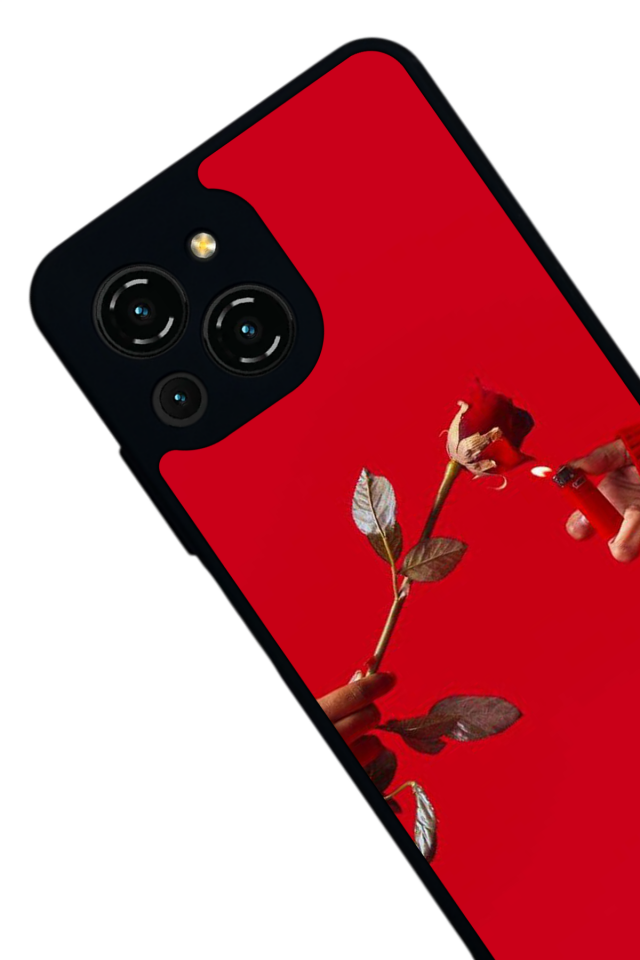 Reeder S23 Pro Max Uyumlu Kirmizi Tasarımlı Glossy Premium Kılıf