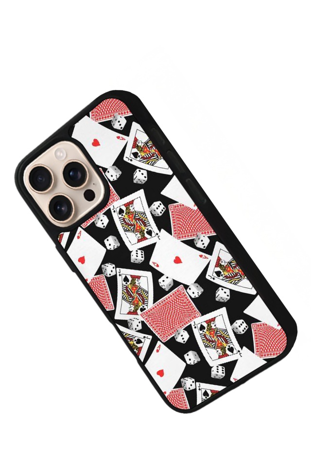 iPhone 14 Pro Max Uyumlu Kart Tasarımlı Glossy Premium Kılıf