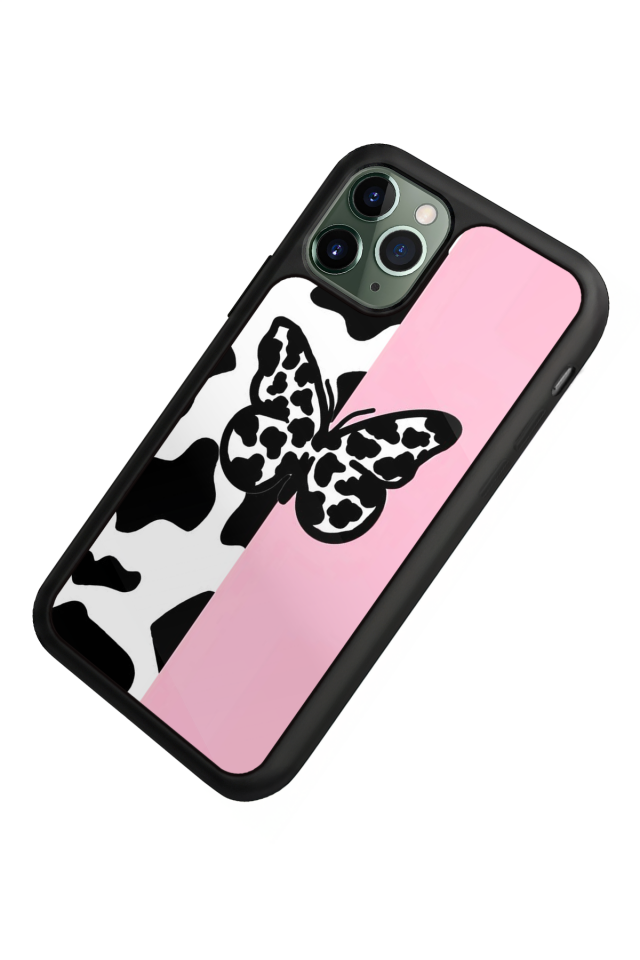 iPhone 11 Pro Uyumlu Kelebek Tasarımlı Glossy Premium Kılıf