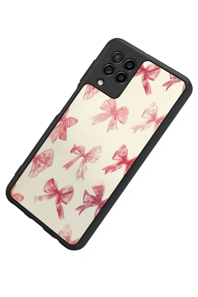 Samsung Galaxy M32 Uyumlu Kurdele Tasarımlı Glossy Premium Kılıf