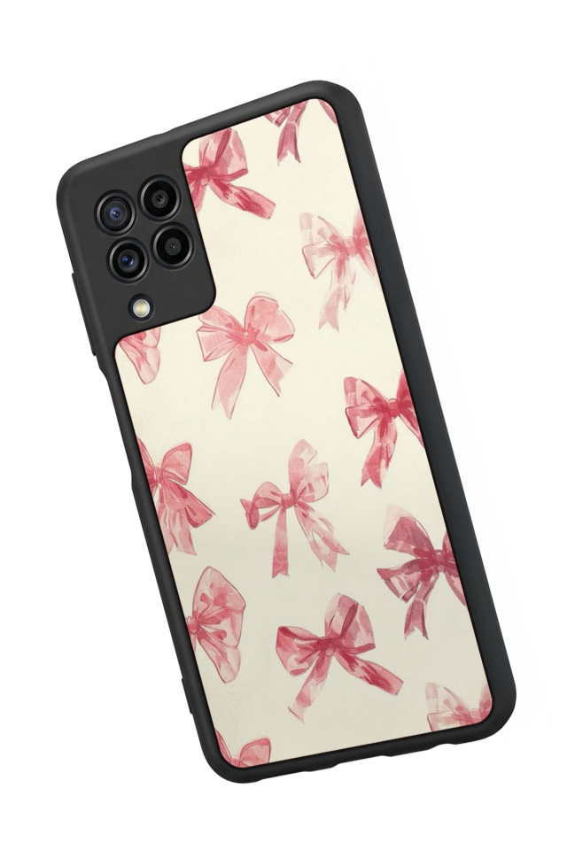 Samsung Galaxy M32 Uyumlu Kurdele Tasarımlı Glossy Premium Kılıf