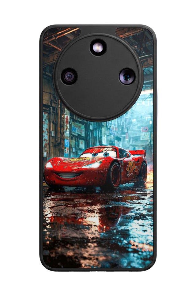 Honor Magic 8 Lite Uyumlu Şimsek McQueen Tasarımlı Glossy Premium Kılıf