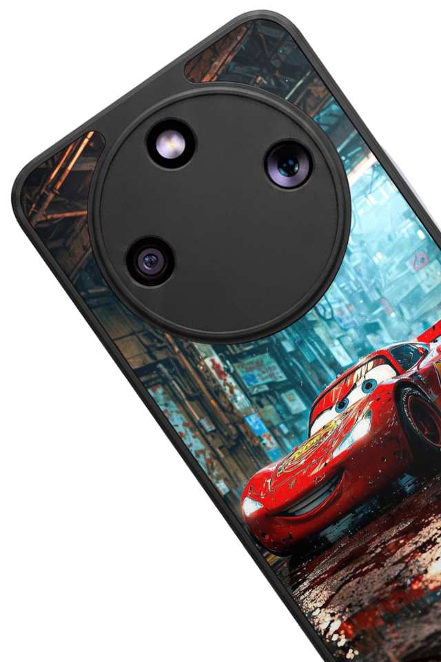 Honor Magic 8 Lite Uyumlu Şimsek McQueen Tasarımlı Glossy Premium Kılıf