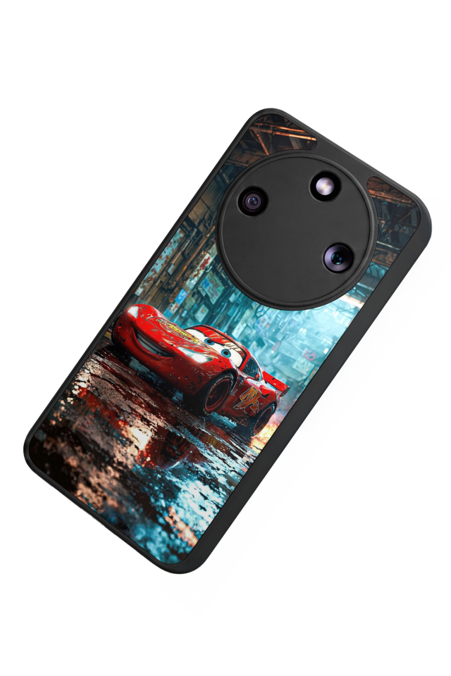 Honor Magic 8 Lite Uyumlu Şimsek McQueen Tasarımlı Glossy Premium Kılıf