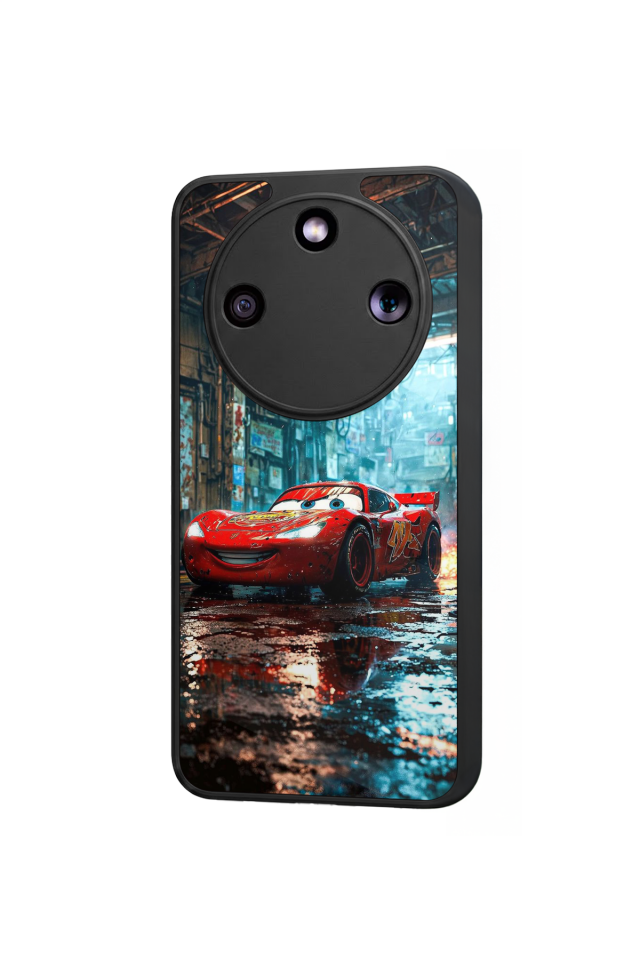 Honor Magic 8 Lite Uyumlu Şimsek McQueen Tasarımlı Glossy Premium Kılıf
