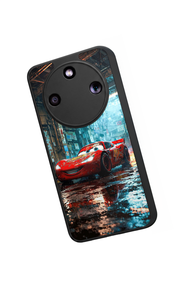 Honor Magic 8 Lite Uyumlu Şimsek McQueen Tasarımlı Glossy Premium Kılıf