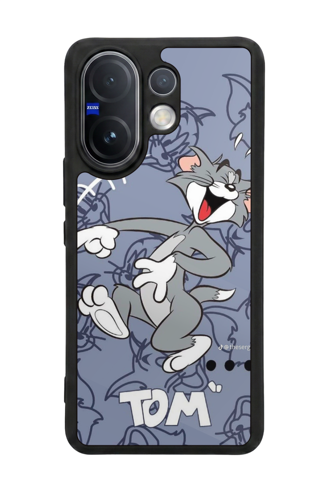 Vivo V60 Uyumlu Tom And Jerry Tasarımlı Glossy Premium Kılıf