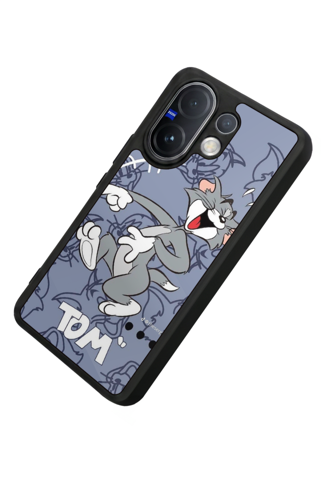 Vivo V60 Uyumlu Tom And Jerry Tasarımlı Glossy Premium Kılıf