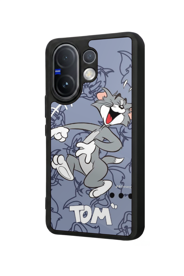 Vivo V60 Uyumlu Tom And Jerry Tasarımlı Glossy Premium Kılıf